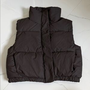 Zara Espresso Puffer Vest